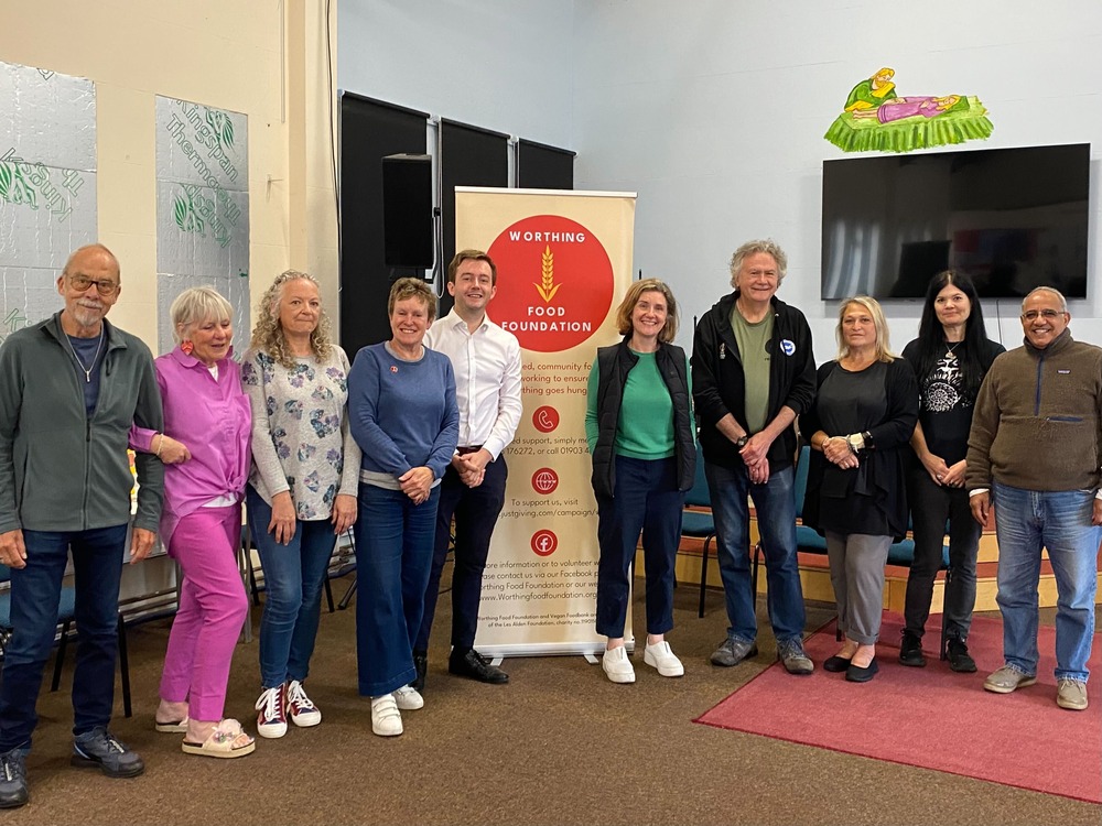Tom Rutland MP and Beccy Cooper MP at Worthing Food Foundation.