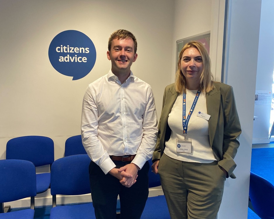 Tom Rutland at Citizens Advice West Sussex