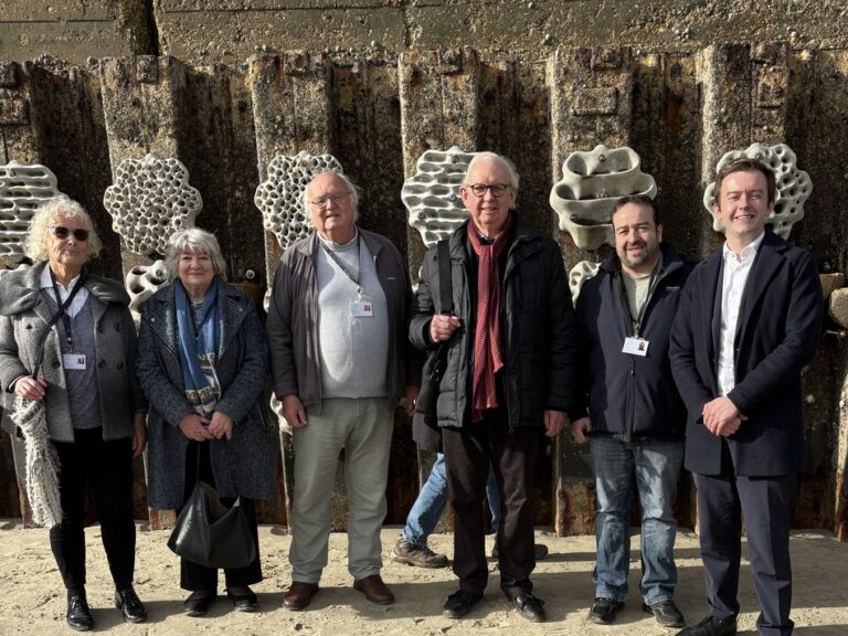 Tom Rutland MP and councillors at Southwick Reef.