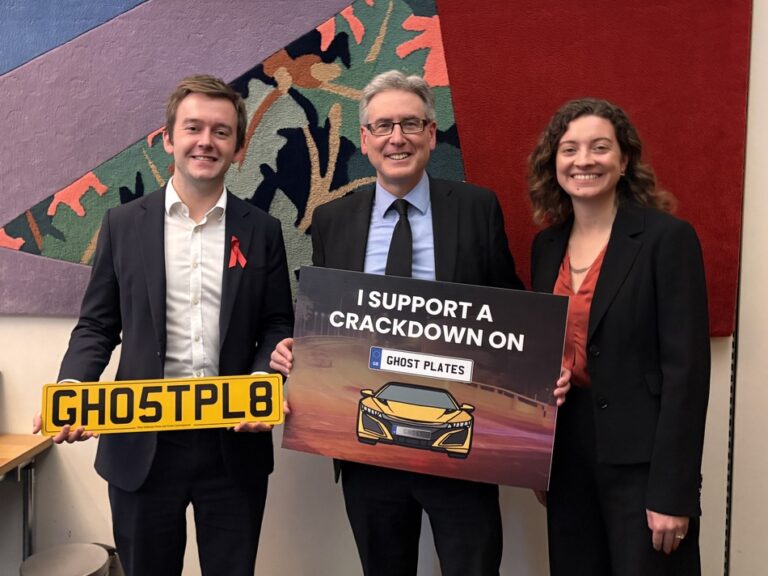 Tom Rutland MP joining the campaign to crack down on ghost plates.