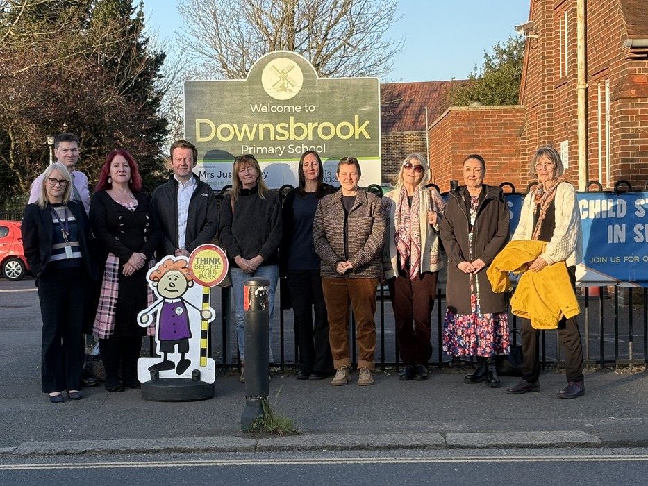 Tom Rutland MP at Downsbrook Primary School.