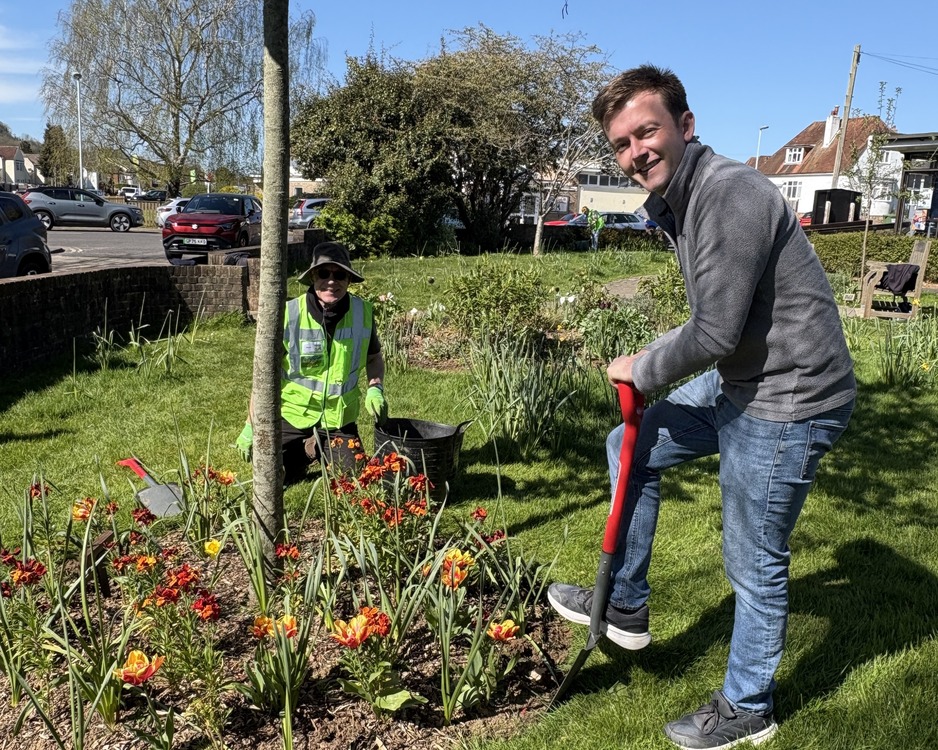 Tom Rutland MP with Findon Valley Residents' Association.