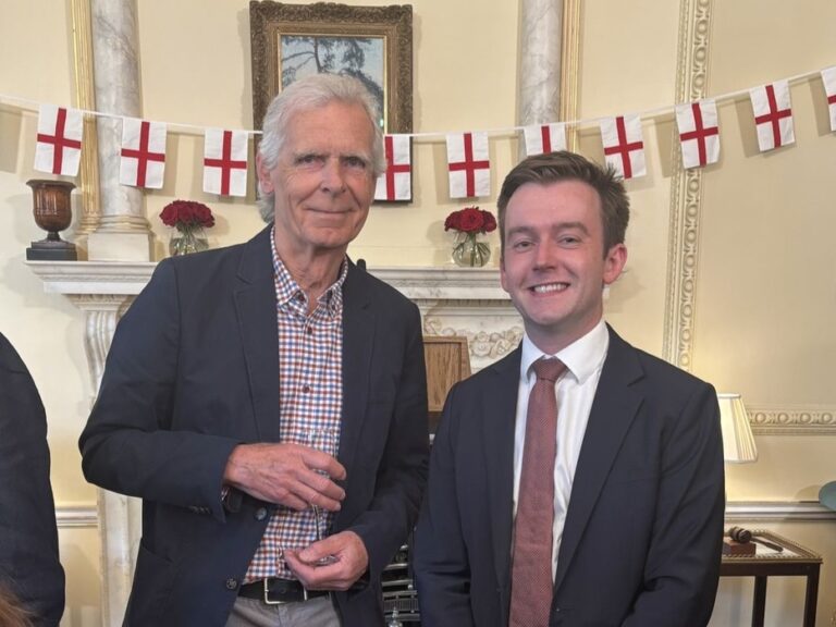 Tom Rutland and Ropetackle's Martin Allen at No 10