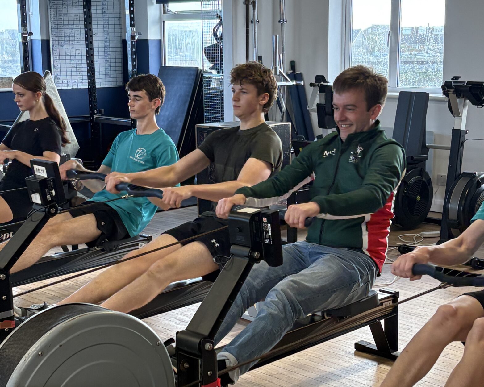 Tom Rutland MP at Shoreham Rowing Club.