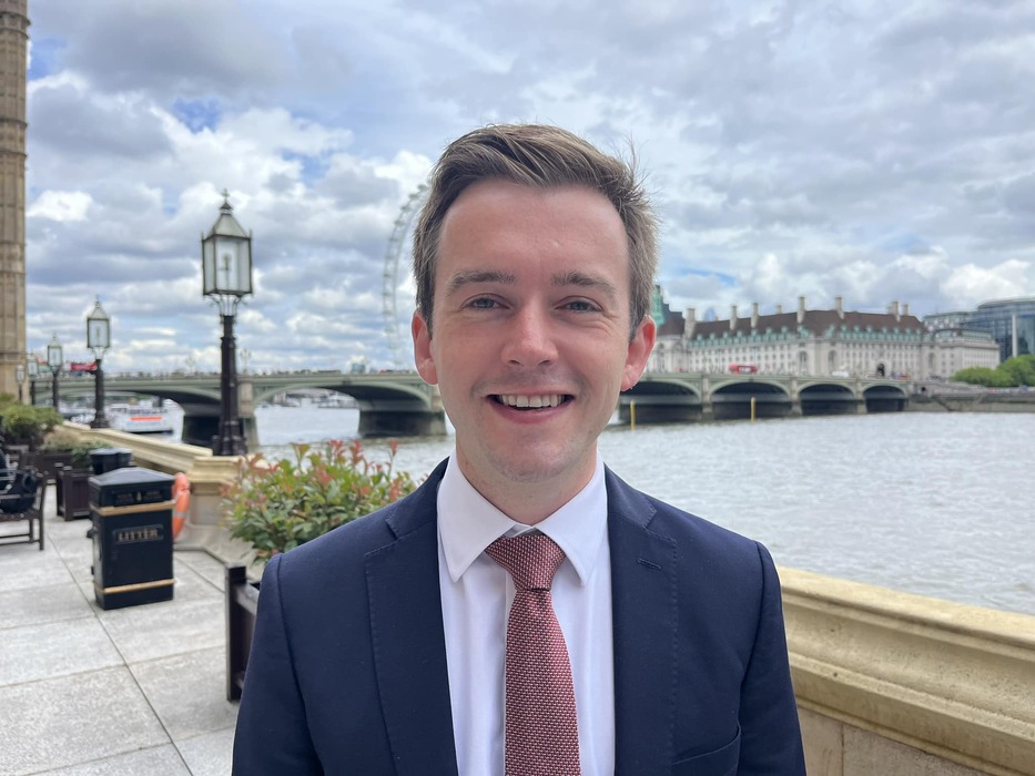 Tom Rutland MP in Parliament.